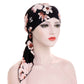 👒 ¡TIEMPO LIMITADO 50% DE DESCUENTO! ✨ Turbante de cabeza preatado con estampado floral de mujer – Suave, elástico, versátil 🌸
