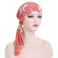 👒 ¡TIEMPO LIMITADO 50% DE DESCUENTO! ✨ Turbante de cabeza preatado con estampado floral de mujer – Suave, elástico, versátil 🌸