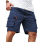 Pantalones cortos de carga de secado rápido para hombre con bolsillos