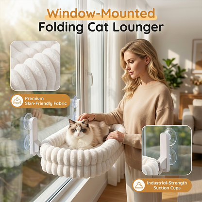 🐱 50% DE DESCUENTO | Hamaca plegable para ventana, soporta hasta 18 kg
