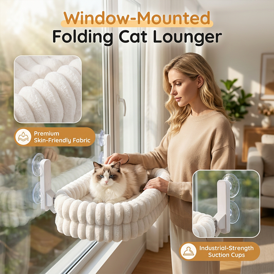 🐱 50% DE DESCUENTO | Hamaca plegable para ventana, soporta hasta 18 kg