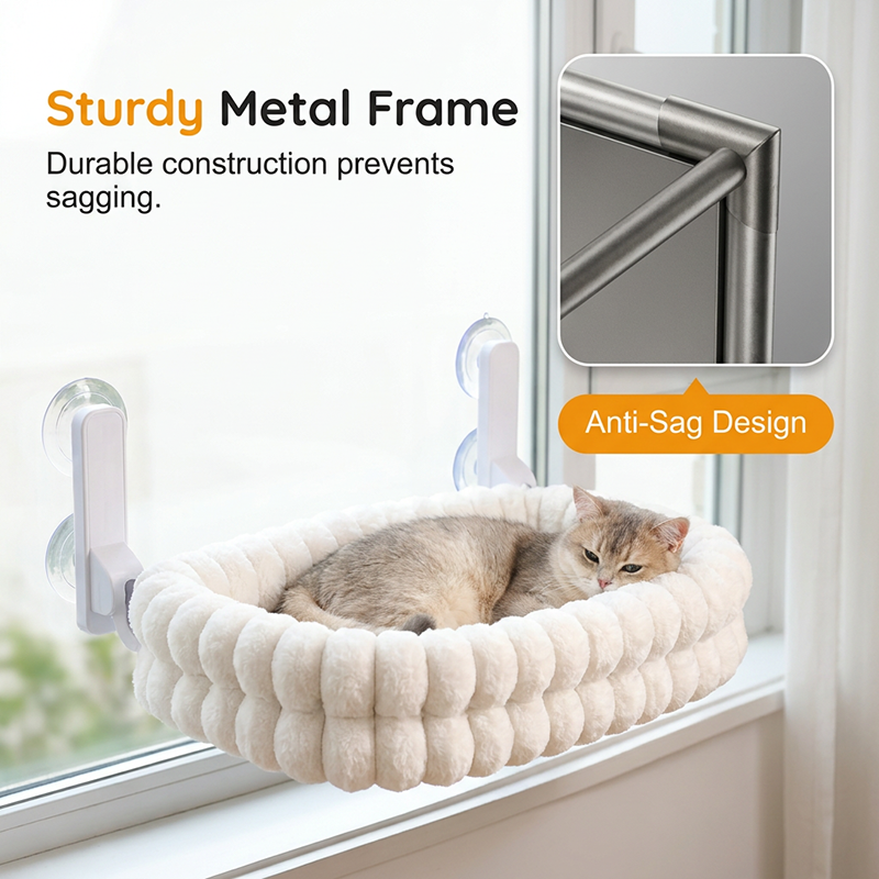 🐱 50% DE DESCUENTO | Hamaca plegable para ventana, soporta hasta 18 kg