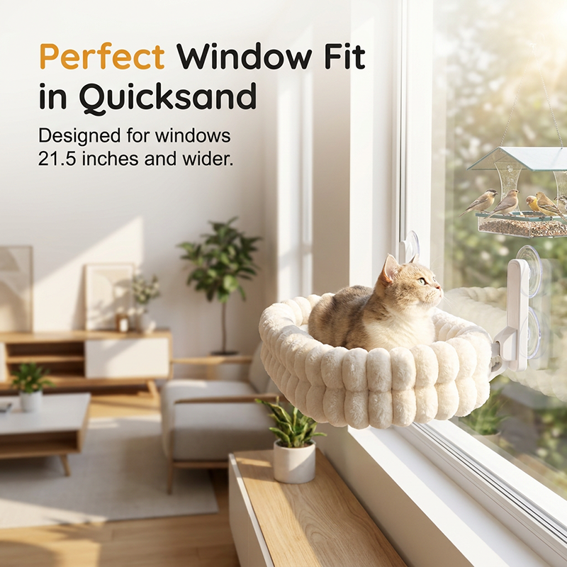 🐱 50% DE DESCUENTO | Hamaca plegable para ventana, soporta hasta 18 kg