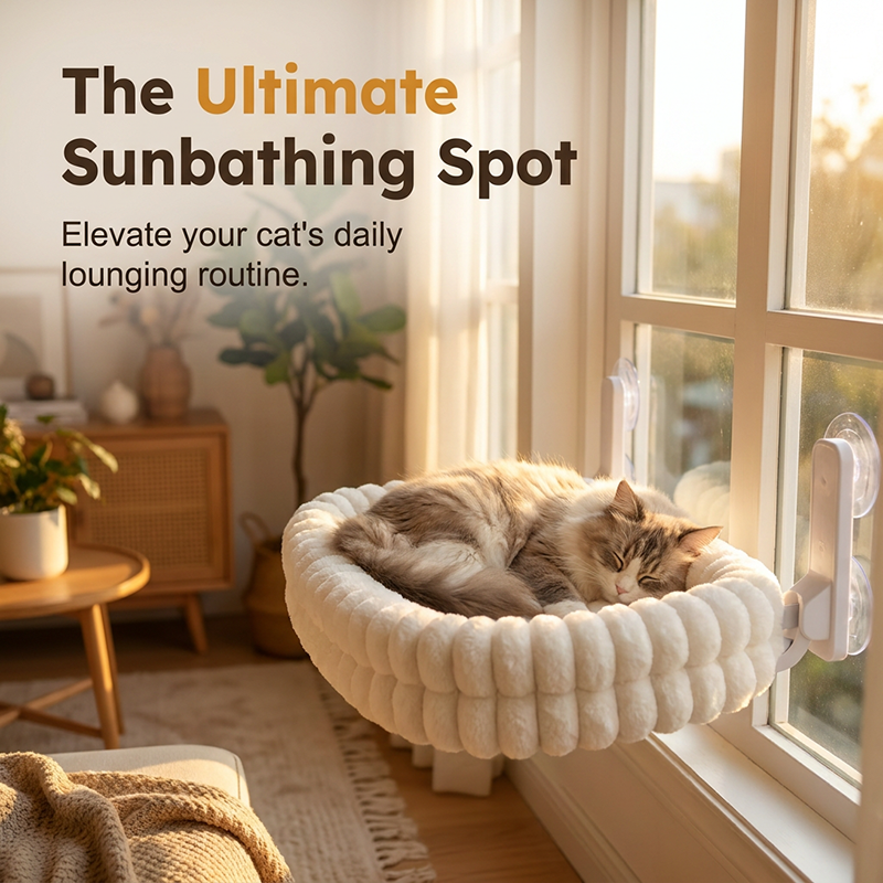 🐱 50% DE DESCUENTO | Hamaca plegable para ventana, soporta hasta 18 kg