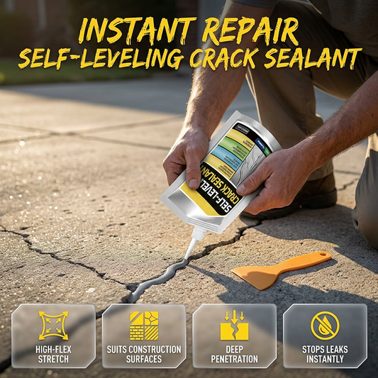 🛠️ Sellador Autonivelante para Grietas de Concreto – Impermeable y Duradero 💧🔒