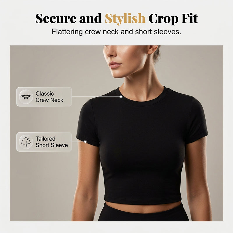 Conjunto de Dos Piezas para Mujer: Top Manga Corta y Falda Midi con Abertura