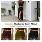 Conjunto de Dos Piezas para Mujer: Top Manga Corta y Falda Midi con Abertura