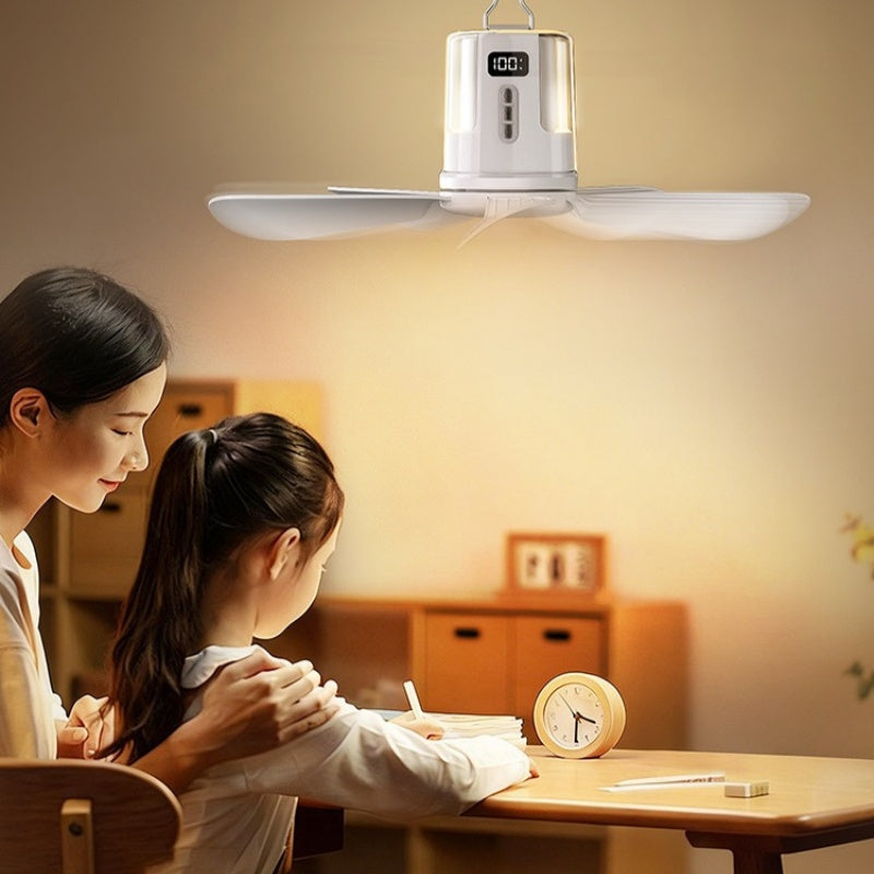 ⏰ ¡Oferta por tiempo limitado: 52% DE DESCUENTO en ventilador de techo recargable con LED! 🌬️✨