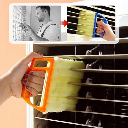 📢📢¡50% DE DESCUENTO!! ⏰ Cepillo Limpiador de Persianas de 7 Dedos – Fibras Antipolvo. ¡Mantenimiento Rápido y Fácil! ⚡✅🥇