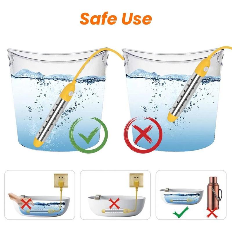 ⏳¡Oferta por Tiempo Limitado!⏰ Calentador de Inmersión Antiescaldado para Viaje y Hogar – Compacto y Protección contra Sobrecalentamiento – Ideal para Bebidas y Comida de Bebé – Doble Voltaje y Calentamiento Rápido 🔥