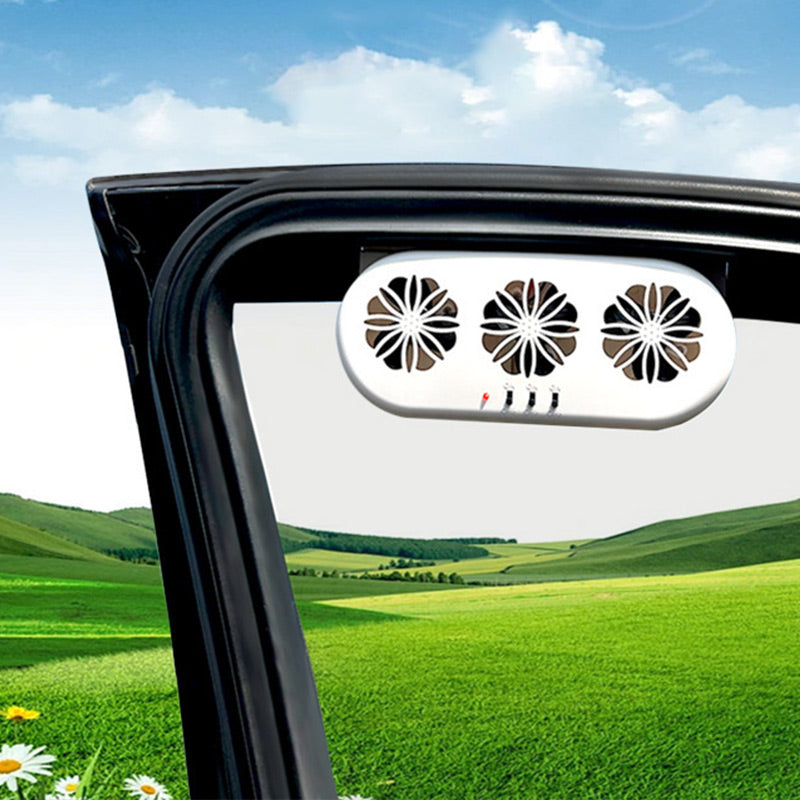 🎉 2026 Sale — Over 86,000 Sold! 🌞 Solar Air Circulation Exhaust Fan for Car – Auto-Activated Cooling 🚗