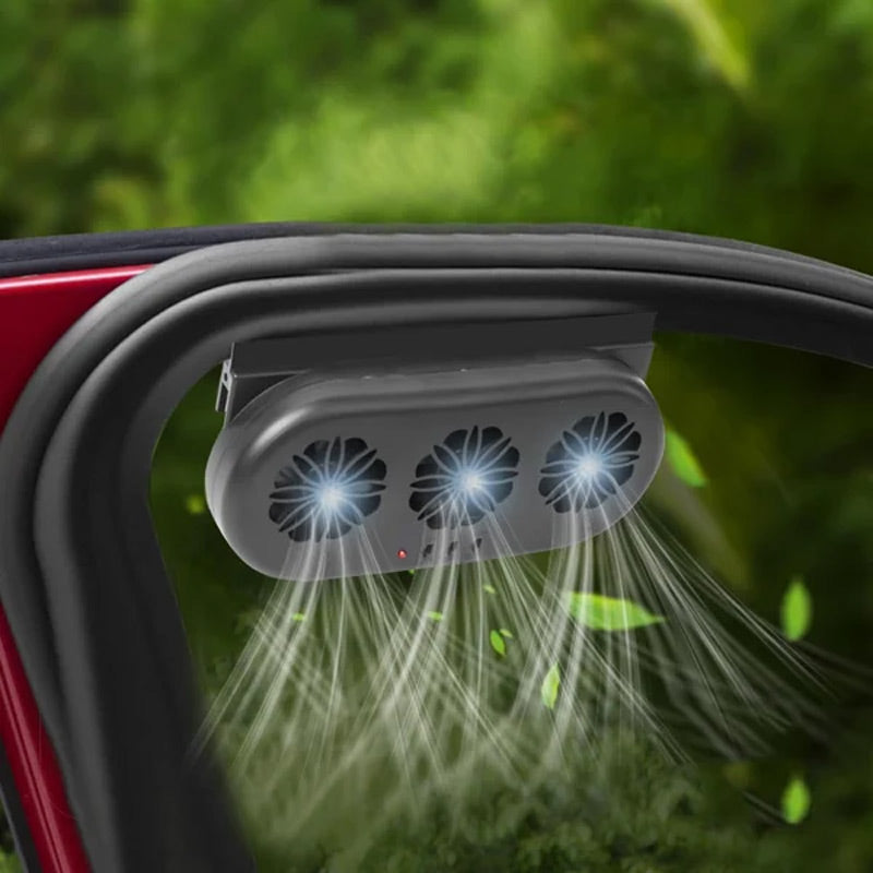 🎉 2026 Sale — Over 86,000 Sold! 🌞 Solar Air Circulation Exhaust Fan for Car – Auto-Activated Cooling 🚗