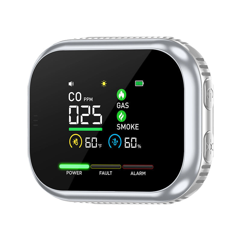 🔥 ¡OFERTA 50% OFF! 🏠🚨 Detector Multigás 6 en 1 con Pantalla LCD – Protección Inteligente Contra CO, Gas, Humo y Riesgos del Hogar ⚡🛡️