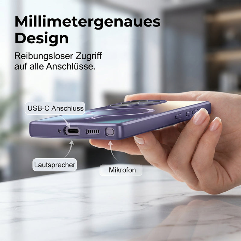 Magnetic matte protective case with heat dissipation