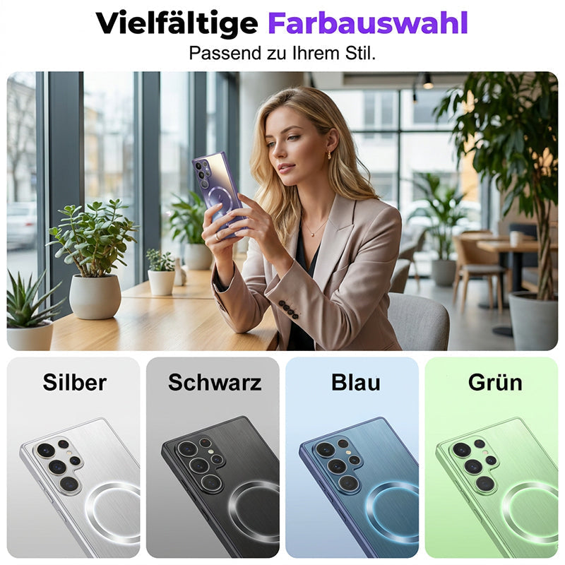 Magnetic matte protective case with heat dissipation