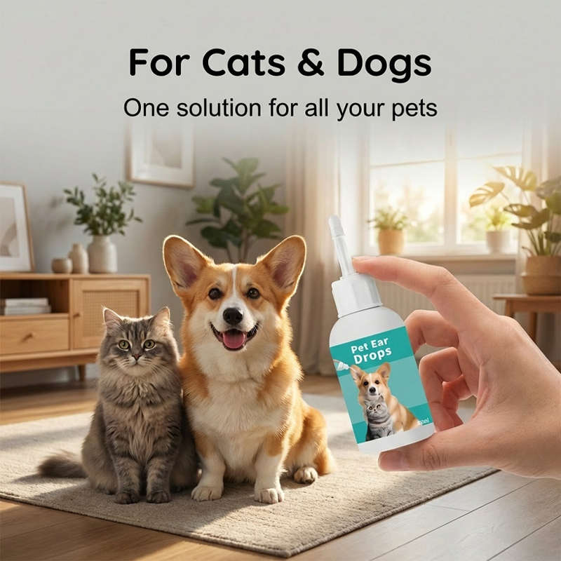 🔥Oferta por tiempo limitado: Gotas limpiadoras suaves para oídos de mascotas