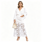 👗✨ ¡OFERTA 50% OFF! Falda Vaquera con Encaje – Elegancia y Estilo Único