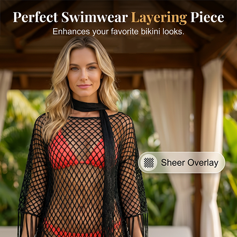 🏖️ÚLTIMO DÍA DE OFERTA!🔥JCUK Chaqueta de verano de crochet metalizado: ligera, fluida y con un estilo impecable 🌊☀️