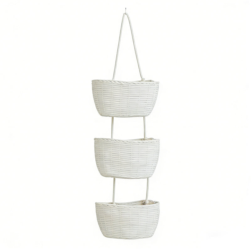 🧺 LIMITED-TIME 50% OFF! ✨ Wall-Hanging Storage Organizer – 3-Tier, Boho Style, Space-Saving 🏡