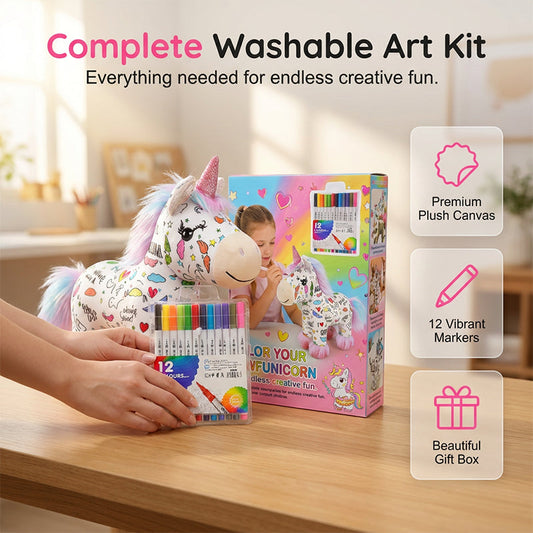 Kit DIY para Colorear un Peluche de Unicornio