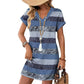 📢📢50% DE DESCUENTO !! ⏰Vestido Camiseta Casual de Verano con Cuello en V para Mujer