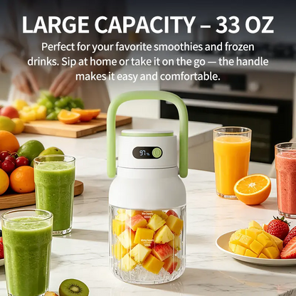 ⏳🔥LIMITED-TIME 50% OFF!  Portable Blender with Digital Display–🥤Smoothies On-the-Go!