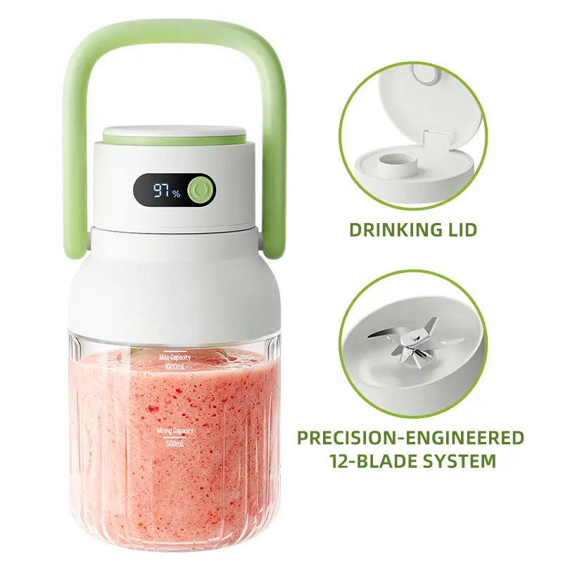 ⏳🔥LIMITED-TIME 50% OFF!  Portable Blender with Digital Display–🥤Smoothies On-the-Go!
