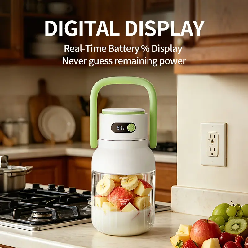 ⏳🔥LIMITED-TIME 50% OFF!  Portable Blender with Digital Display–🥤Smoothies On-the-Go!