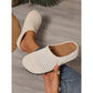 Zuecos tipo mule sin cordones de punto transpirable para mujer