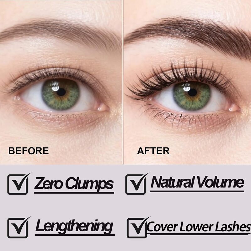 💄 ¡50 % DE DESCUENTO POR TIEMPO LIMITADO! ✨ Máscara de pestañas que aporta volumen, longitud y rizo: sin grumos, con aplicador ultrafino y de larga duración ✨