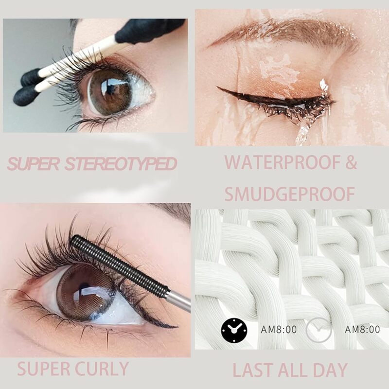 💄 ¡50 % DE DESCUENTO POR TIEMPO LIMITADO! ✨ Máscara de pestañas que aporta volumen, longitud y rizo: sin grumos, con aplicador ultrafino y de larga duración ✨