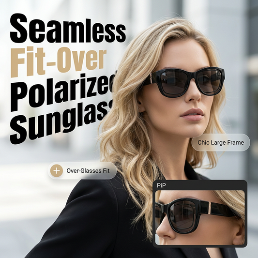 😎🔥 ¡50% OFF! Gafas de Sol Polarizadas Oversize para Mujer – Protección UV400 con Estilo Elegante