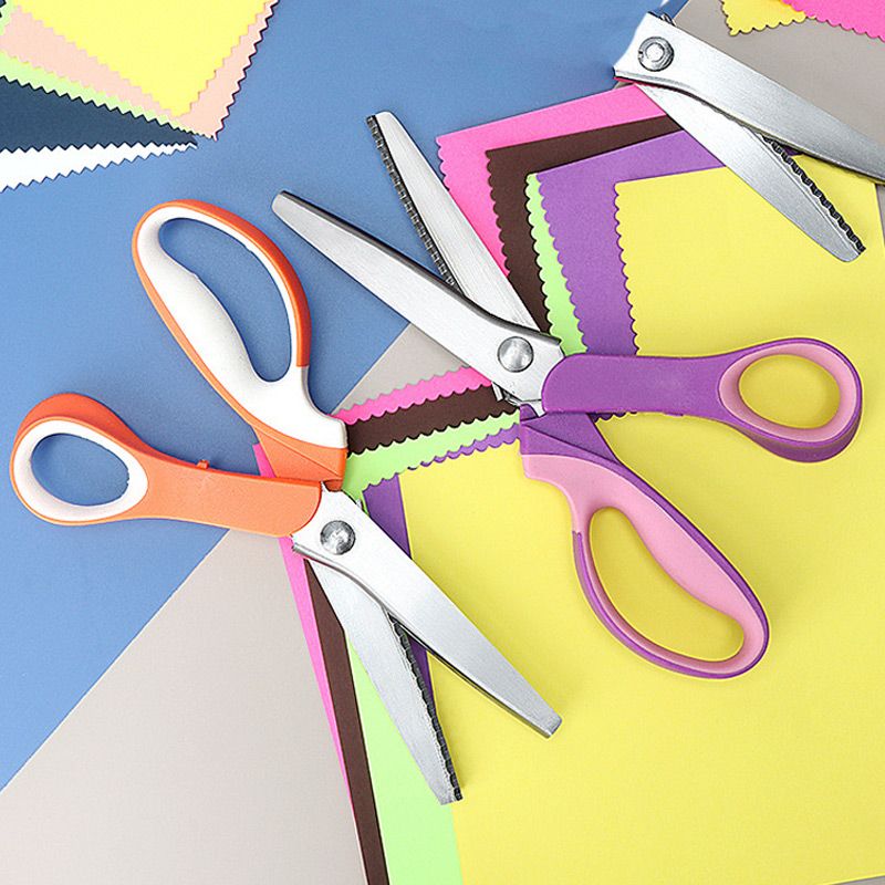 ✂️ Tijeras Dentadas Multiusos de Corte en Zigzag