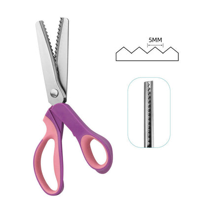 ✂️ Tijeras Dentadas Multiusos de Corte en Zigzag