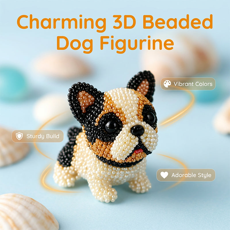 ⏳Limited-time 50% off⏰Colorful Beaded 3D Dog Model Kit🎨🐶
