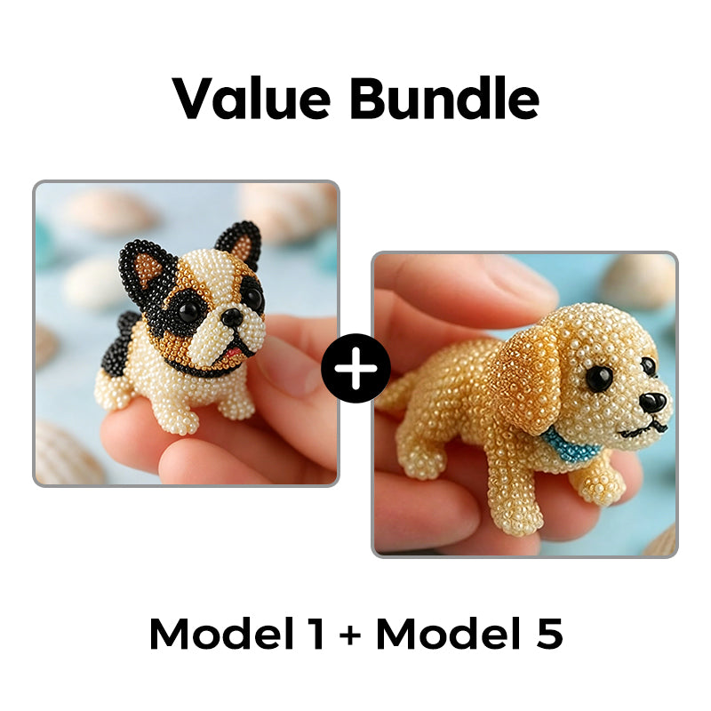 ⏳Limited-time 50% off⏰Colorful Beaded 3D Dog Model Kit🎨🐶
