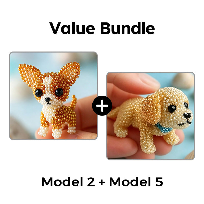 ⏳Limited-time 50% off⏰Colorful Beaded 3D Dog Model Kit🎨🐶