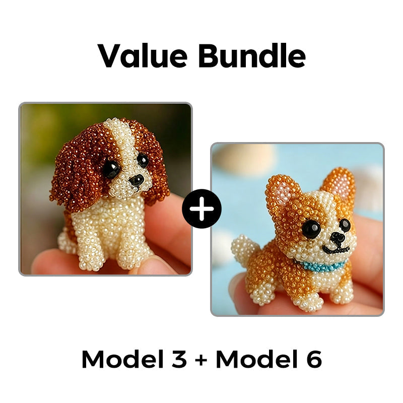 ⏳Limited-time 50% off⏰Colorful Beaded 3D Dog Model Kit🎨🐶