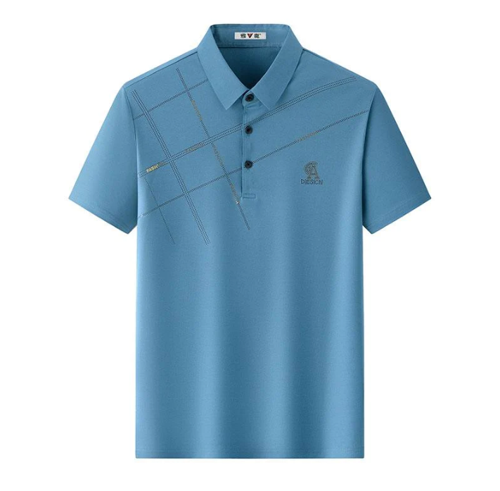 Camisa de seda de seda de hielo estirado resistente a las arrugas de los hombres - Día del Padre Especial