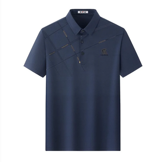 Camisa de seda de seda de hielo estirado resistente a las arrugas de los hombres - Día del Padre Especial