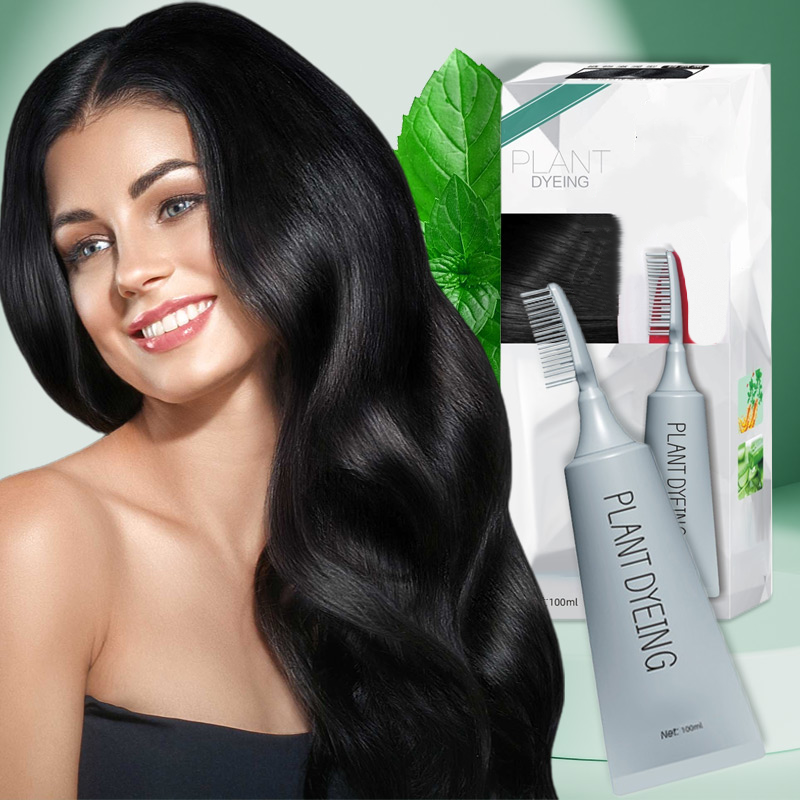 Compre 2 y obtenga 1 gratis  🔥  Tinte para el cabello con peine a base de plantas