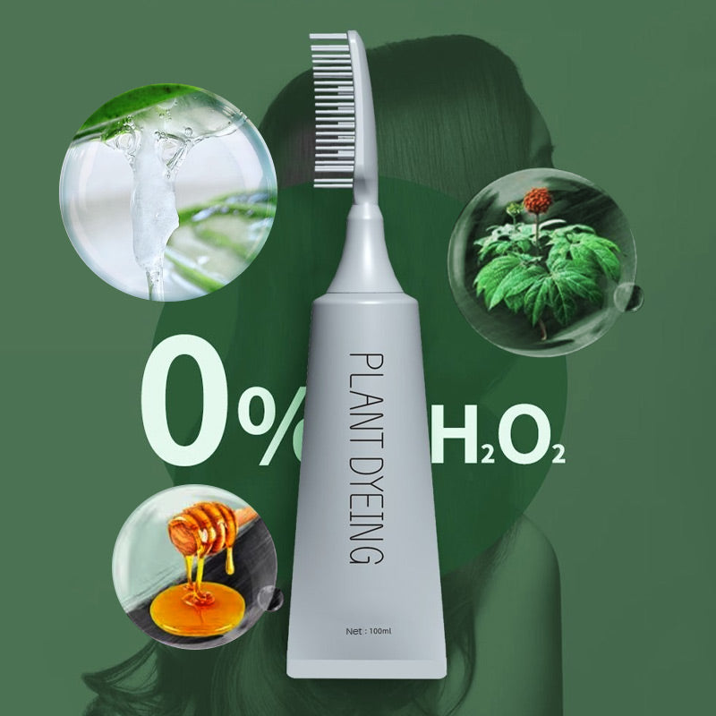 Compre 2 y obtenga 1 gratis  🔥  Tinte para el cabello con peine a base de plantas