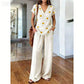 👗 ¡50% DE DESCUENTO POR TIEMPO LIMITADO! ✨ Conjunto de Top Estampado y Pantalones para Mujer – Estampados Boho, Corte Holgado, Listo para Vacaciones 🌴