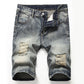 👖 ¡OFERTA LIMITADA 50% OFF! 💥 Shorts Vaqueros Vintage Desgastados – Corte Recto Slim, Herrajes Duraderos, Estilo Urbano ✨