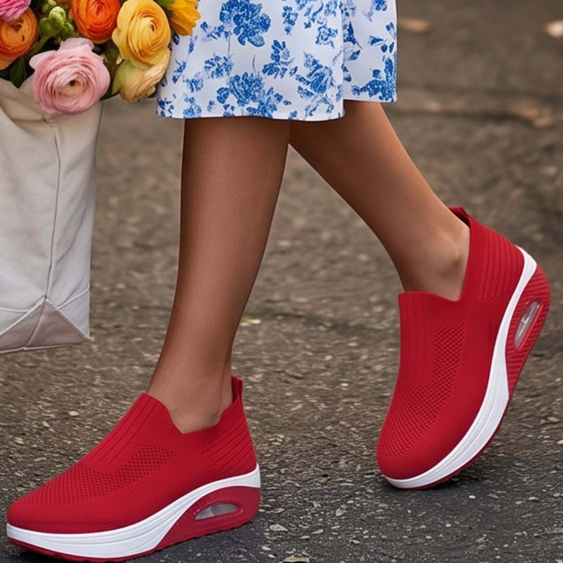 Zapatos para Caminar con Cojín de Aire sin Cordones para Mujer