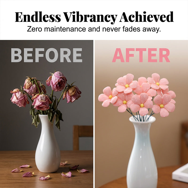 Everlasting Ceramic Floral Decoration