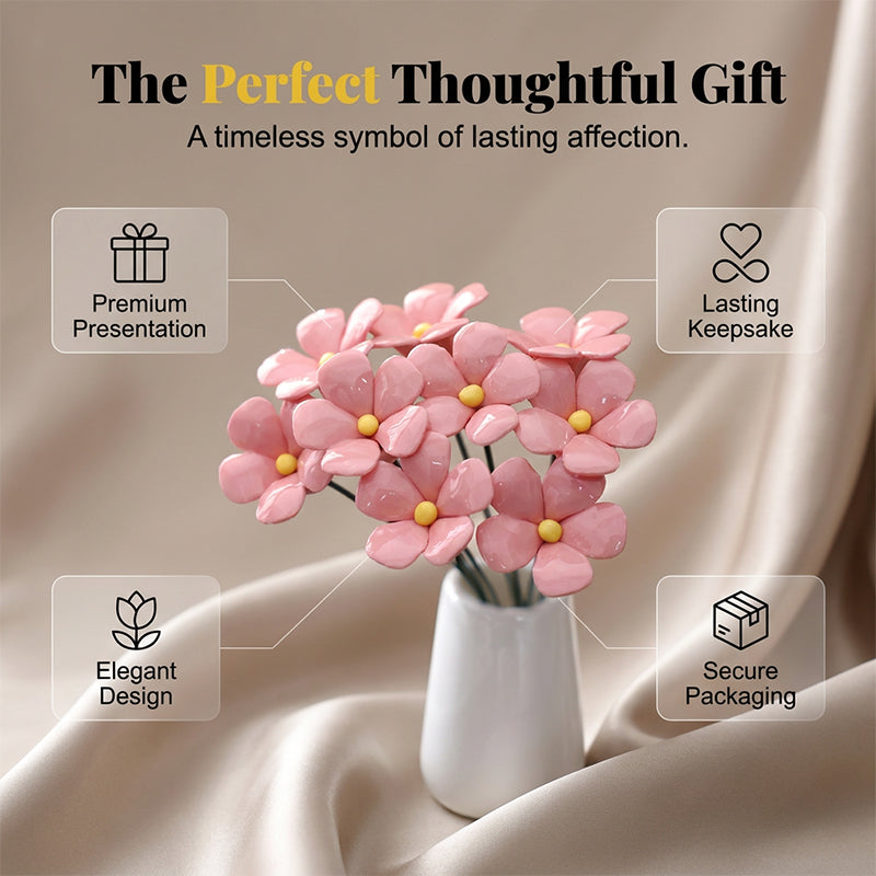 Everlasting Ceramic Floral Decoration