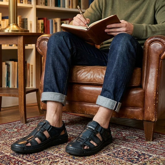 Sandalias de playa de punta cerrada transpirables para hombre