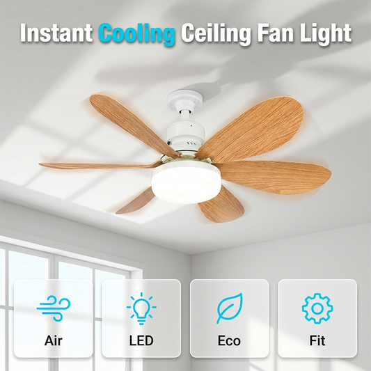 Ventilador de techo con luz inteligente 2 en 1