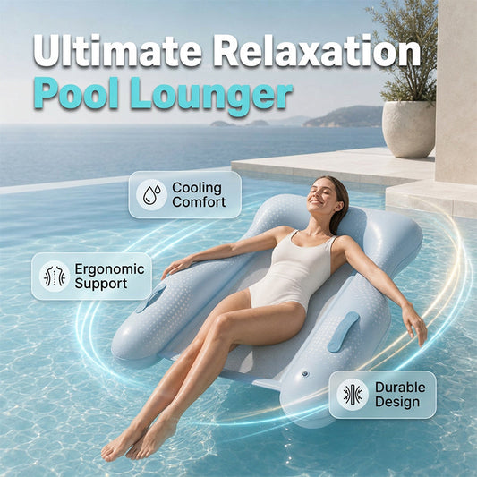 Flotador Tumbona de Piscina de PVC Amigable con la Piel